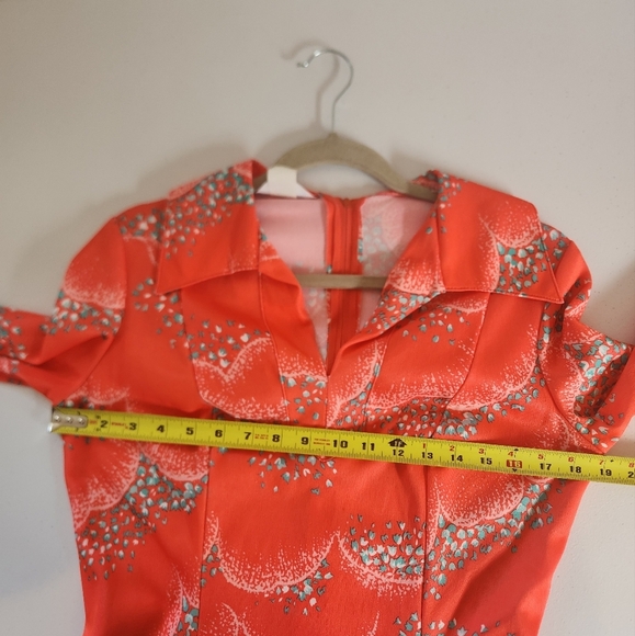 Vintage 1960's SEARS House Dress Hostess Midi A-Line Dress Women's Size Large - Picture 11 of 13